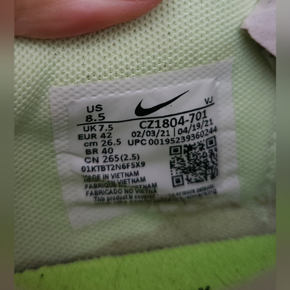 Nike Zoom Rival Waffle 5 Running Shoes Unisex - GREEN- SIZE 8.5 - Picture 10 of 13